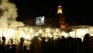 Chiringuitos in the Jemaa El Fna square in Marrakech