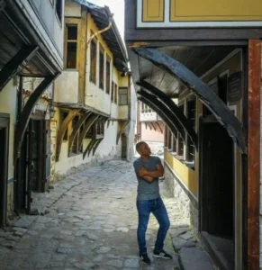Corner of the Old City of Plovdiv in Bulgaria