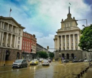 Corner of the center of Sofia in Bulgaria