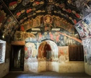 Former refectory the Bachkovo monastery in Bulgaria