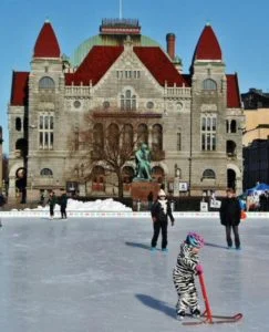 Helsinki in winter in Finland