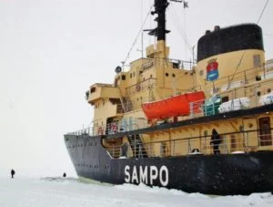 Icebreaker cruise Sampo in Kemi in Lapland Norway