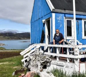 Inuit in Igaliku in Groenlancia
