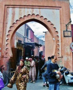 Marrakesh souks in Morocco