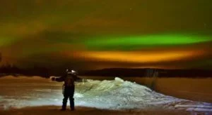 Northern lights in Finnish Lapland