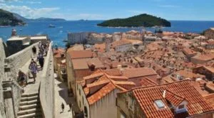Panoramic views of Dubrovnik in Croatia from its walls