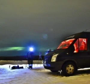 Photo tour to hunt northern lights in Rovaniemi