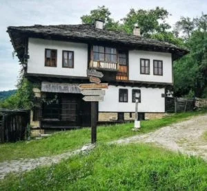 Rural architecture in Bozhensti in Bulgaria