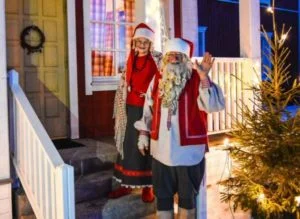 Santa Claus in Kuusamo in Lapland in Finland