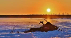 Snowy landscapes in Kemi in Finnish Lapland
