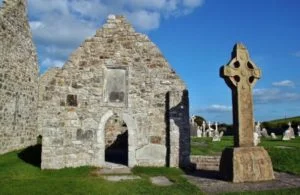 Southern Cross in Clonmacnoise in Ireland