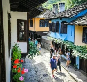 Street of the Artisans of the Etara museum in Gabrovo in Bulgaria