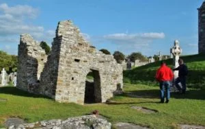 Temple of St. Ciarano in Clonmacnoise in Ireland