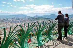 Views from the monument of the Virgin of Quito in El Panecillo