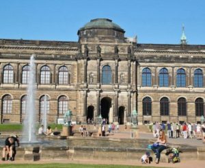 Zwinger in the historic center of Dresden
