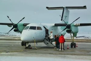 Plane of the Norwegian company Wideroe