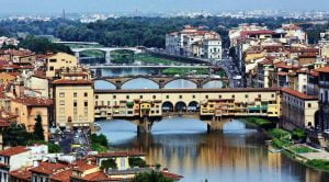 Ponte Vecchio from Florence in Italy